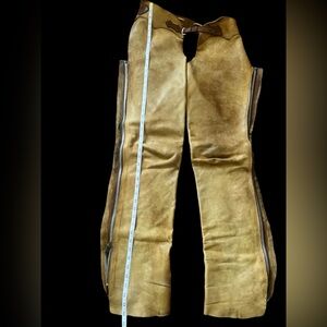Buffalo Skin Leather Chaps Motorcycle / Horse